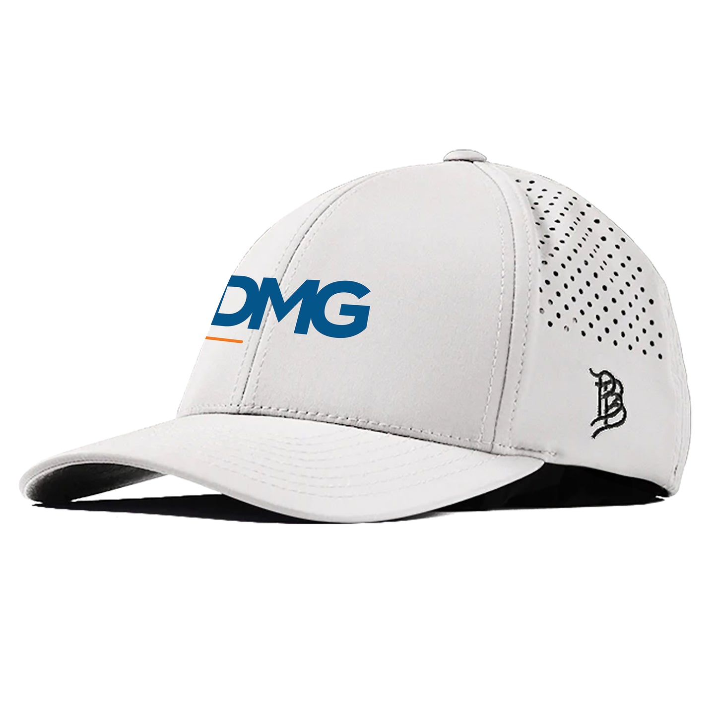 DMG-248 | White Branded Bills Bare Curved Performance Cap