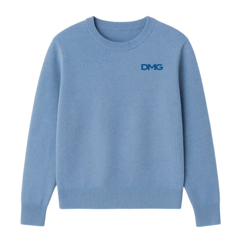 Quince eMongolian Cashmere Crewneck Sweater - Faded Denim