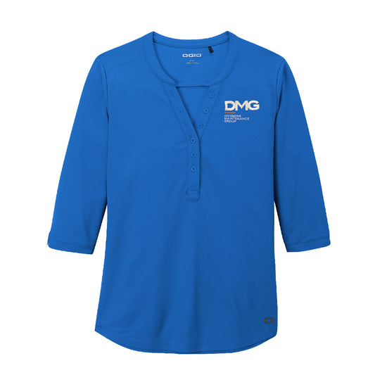 Ladie's OGIO Jewel Henley - Blue