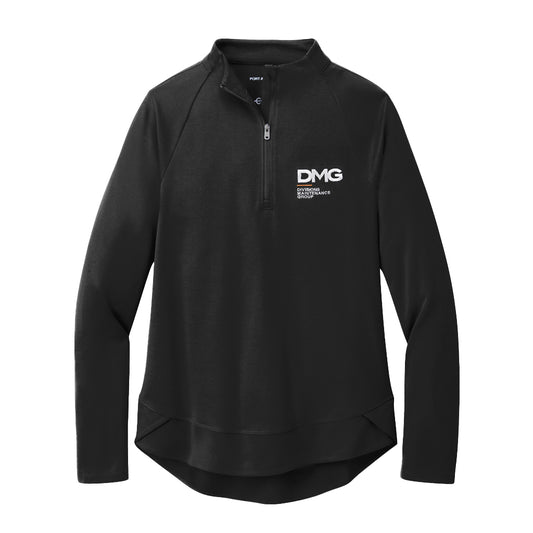 Ladies' C-Free Cypress 1/4 Zip - Black