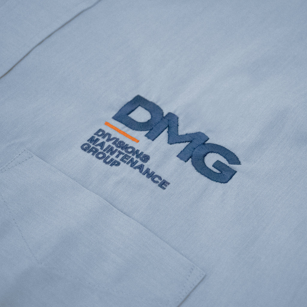 Men's Devon & Jones Solid Oxford Shirt - Light Blue