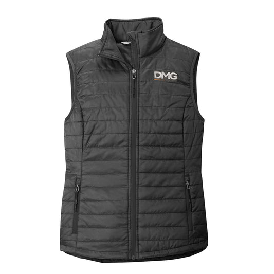 Ladies' Packable Puffy Vest - Graphite