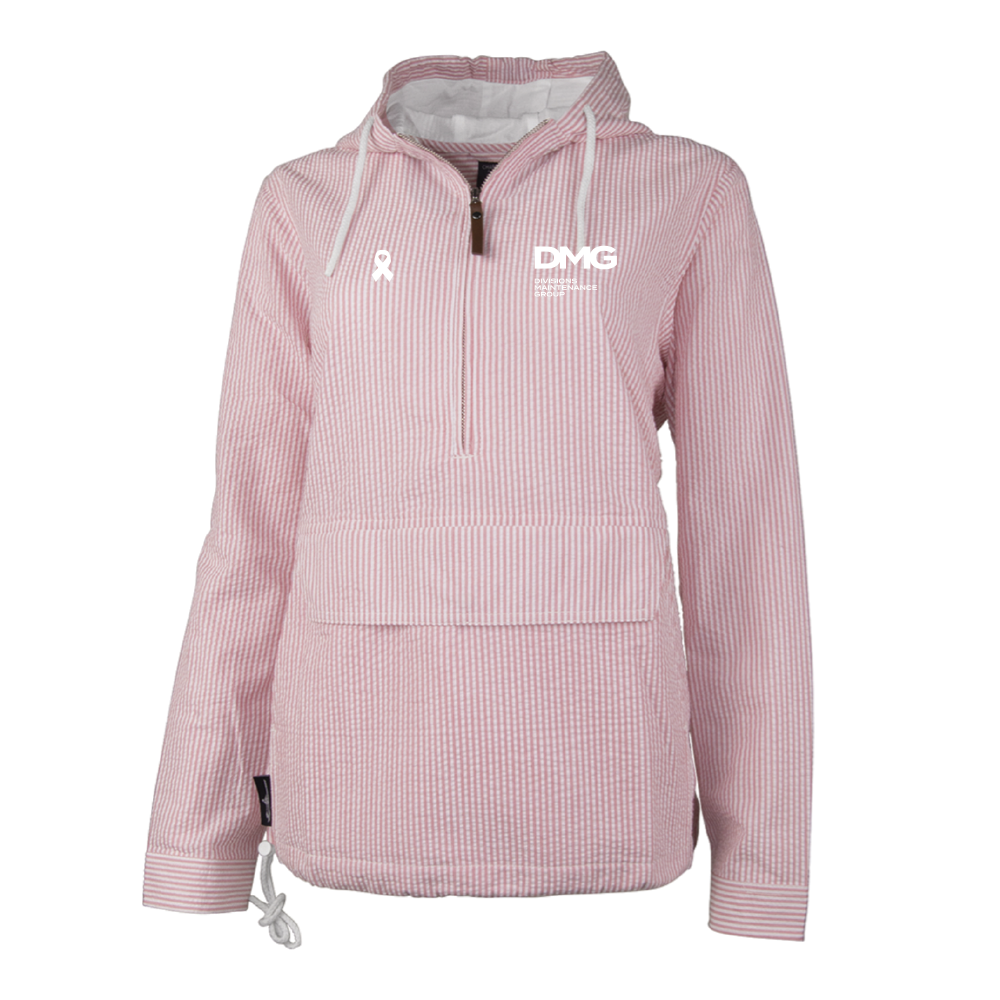 Ladies' Seersucker Anorak Jacket With Hood