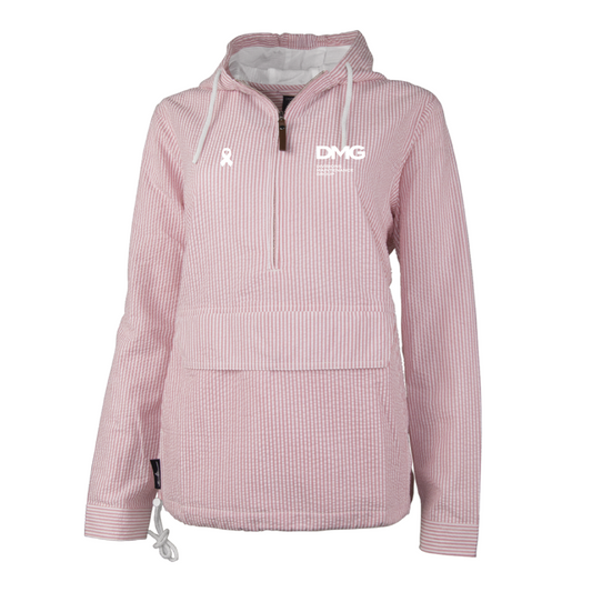 Ladies' Seersucker Anorak Jacket With Hood