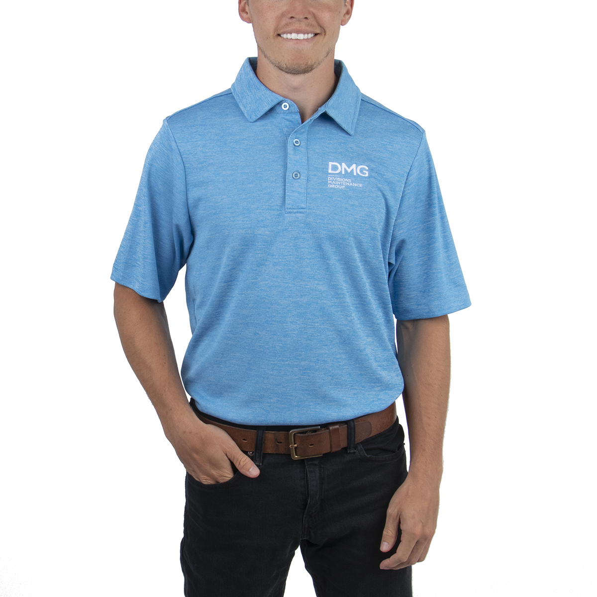 Men's Melange Performance Polo