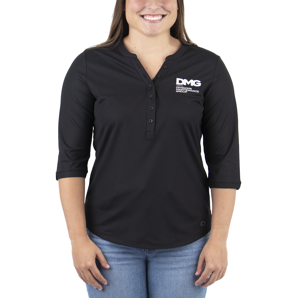 Women's OGIO Jewel Henley - Black