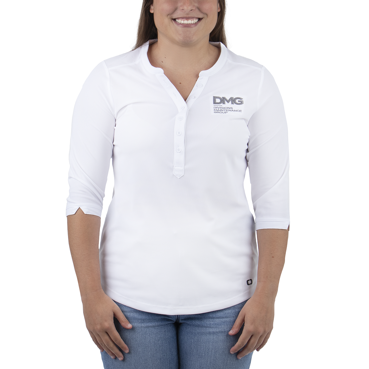 Women's OGIO Jewel Henley - White
