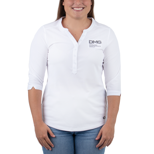 Women's OGIO Jewel Henley - White
