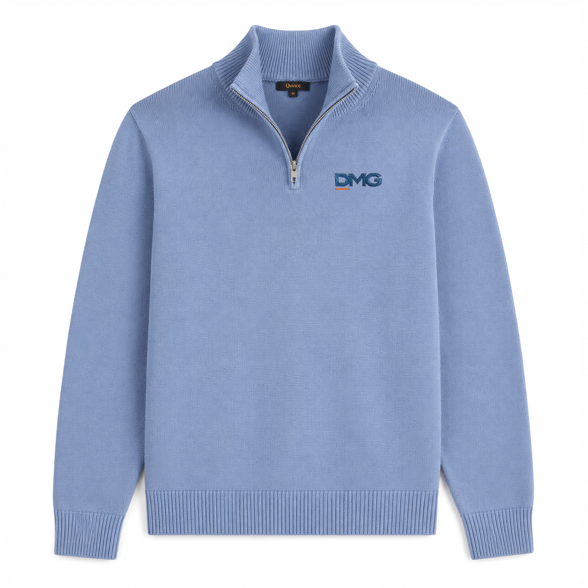 100% Organic Cotton Quarter Zip Sweater