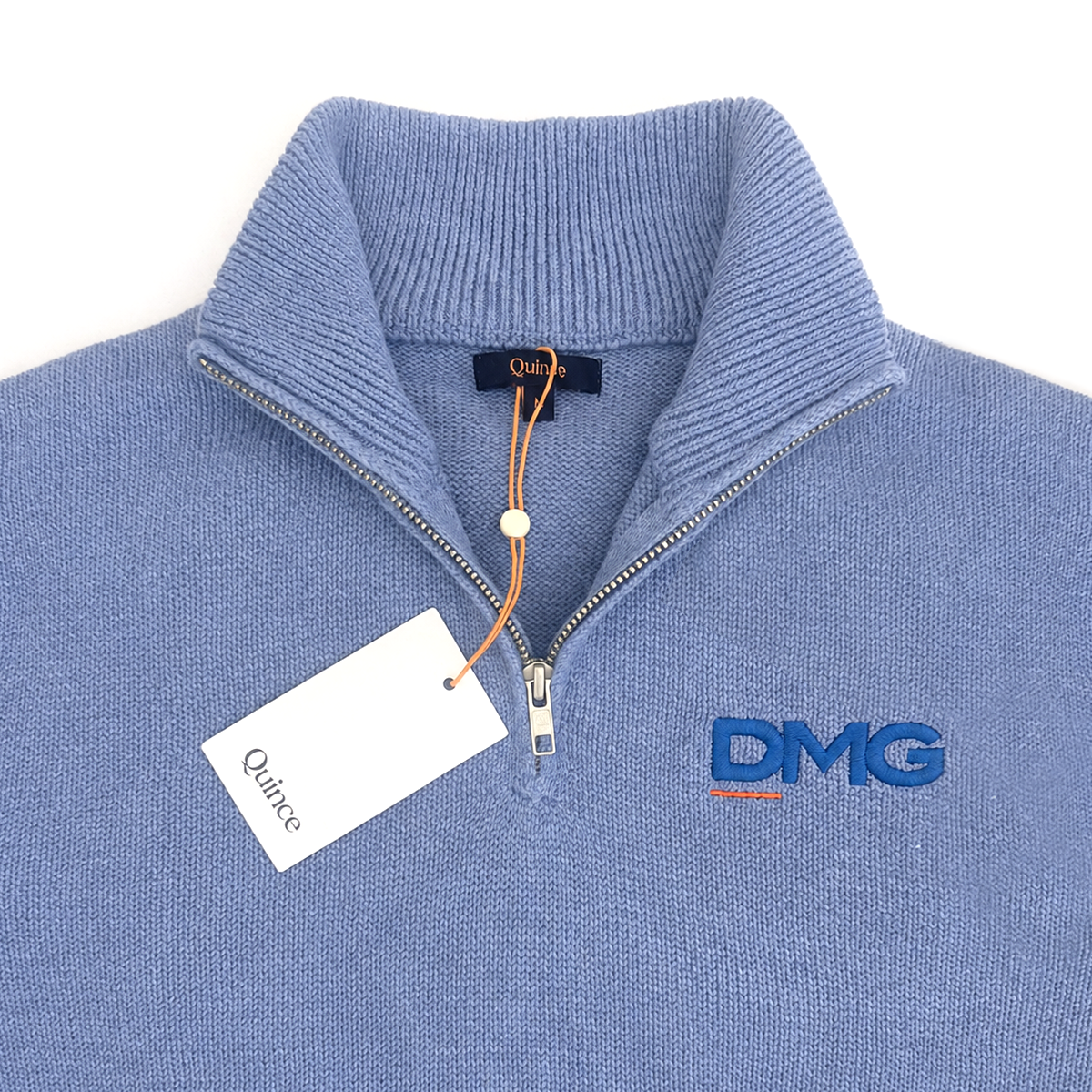 100% Organic Cotton Quarter Zip Sweater